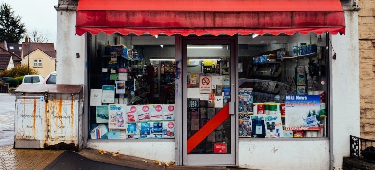 a small store in the town