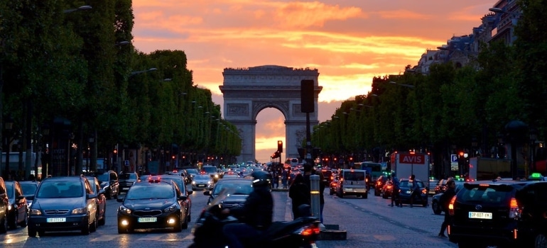 a photo of a Parisian street 