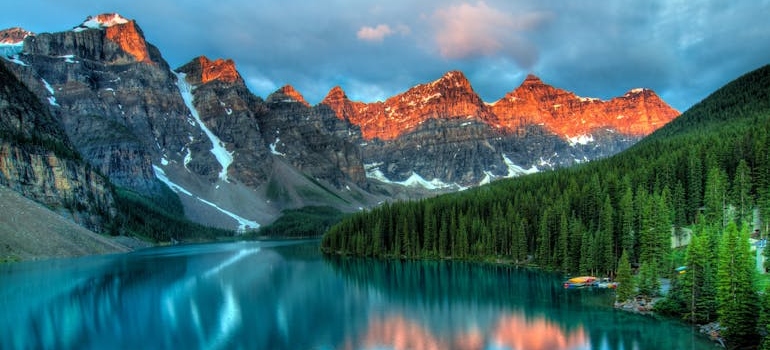 a lake in the mountains 