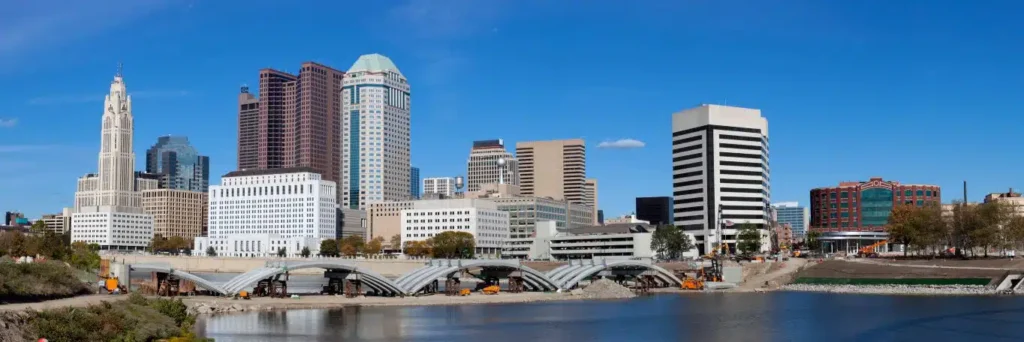 buildings by the body of water 